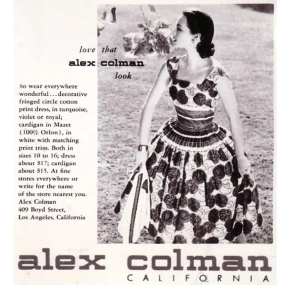 Vintage 1960's Alex Colman California bohemian maxi floral dress boho - Picture 2 of 16